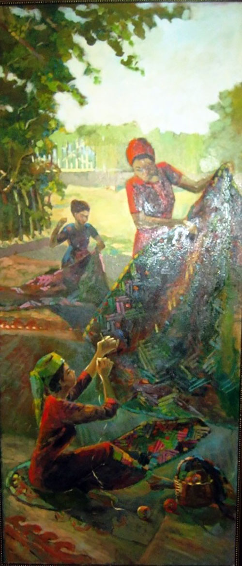 С историей и традициями Дашогузского велаята знакомят работы живописцев и скульпторов  