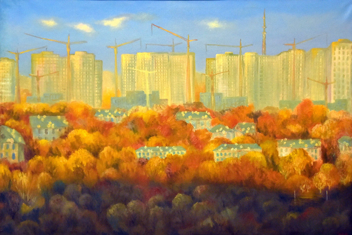 Динамичный ритм Ашхабада в художественной интерпретации 