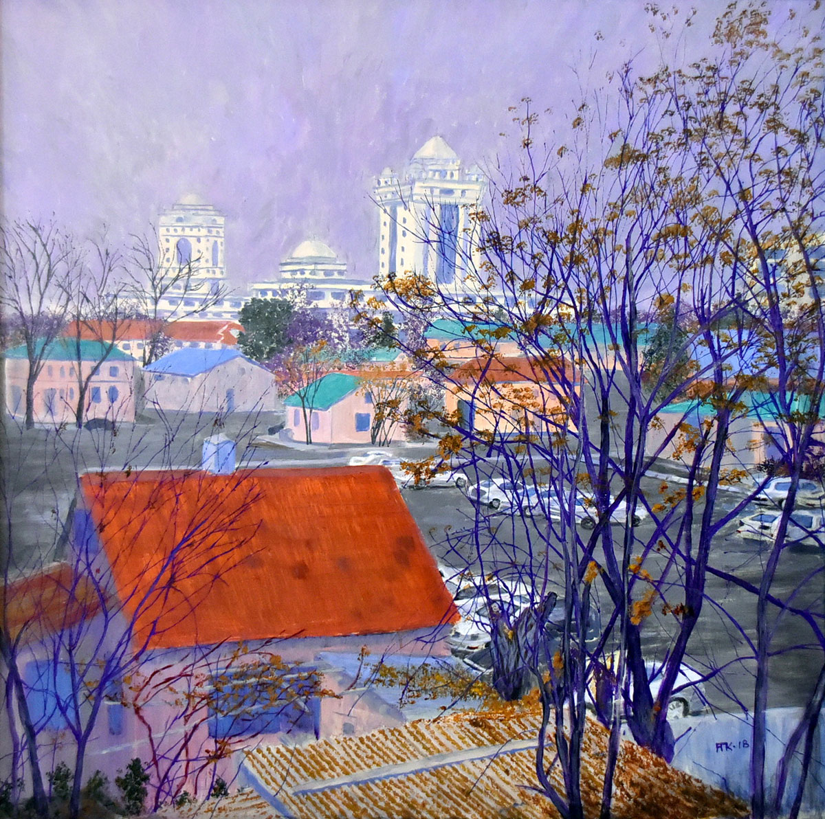 Aşgabadyň depginli ösüşiniň suratlardaky beýany 