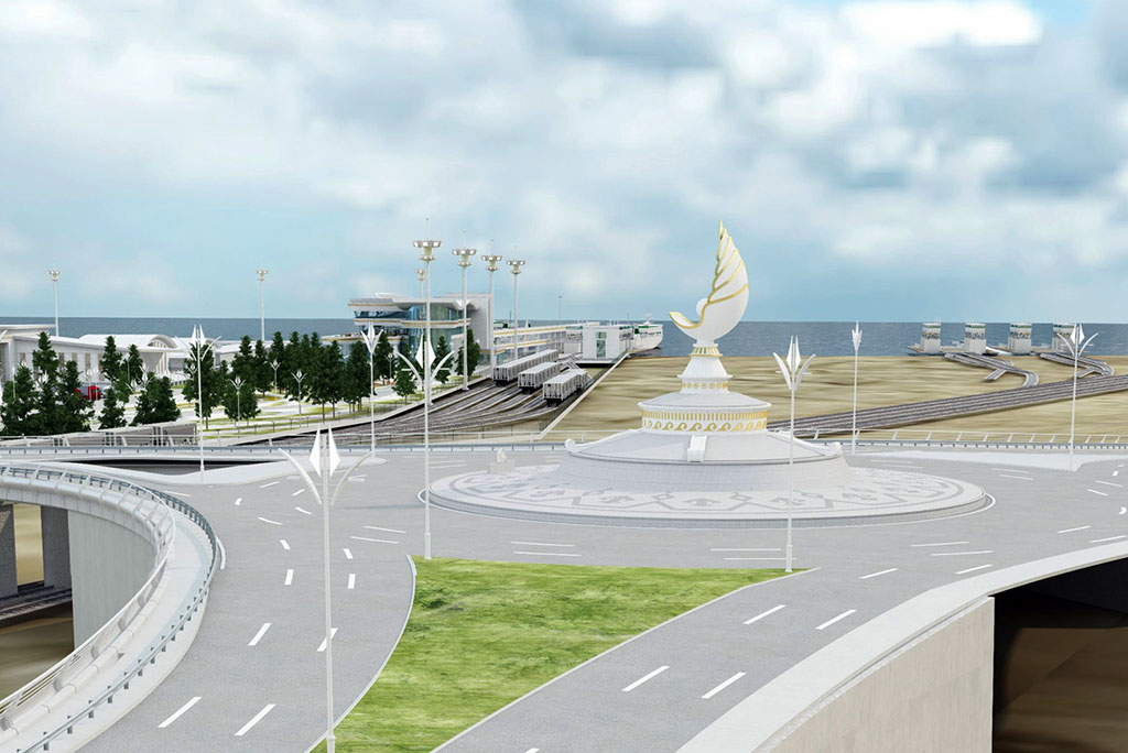 Город Туркменбаши украсят новые скульптурные композиции 