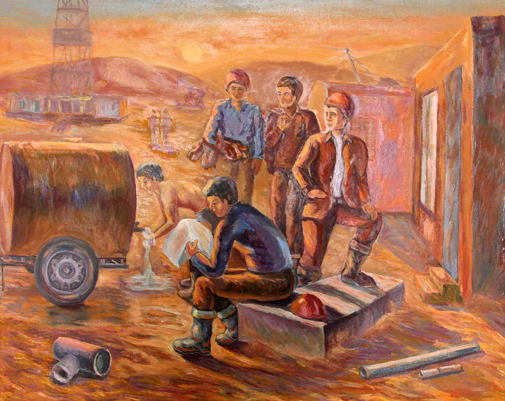 Žiwopisçi Polat Annamyradow sergä  senagat manzarlaryndan suratlar tapgyryny hödürledi