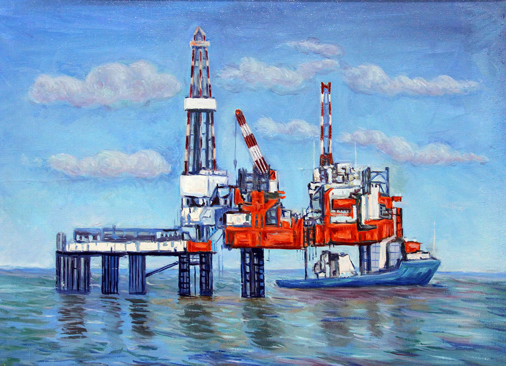 Žiwopisçi Polat Annamyradow sergä  senagat manzarlaryndan suratlar tapgyryny hödürledi