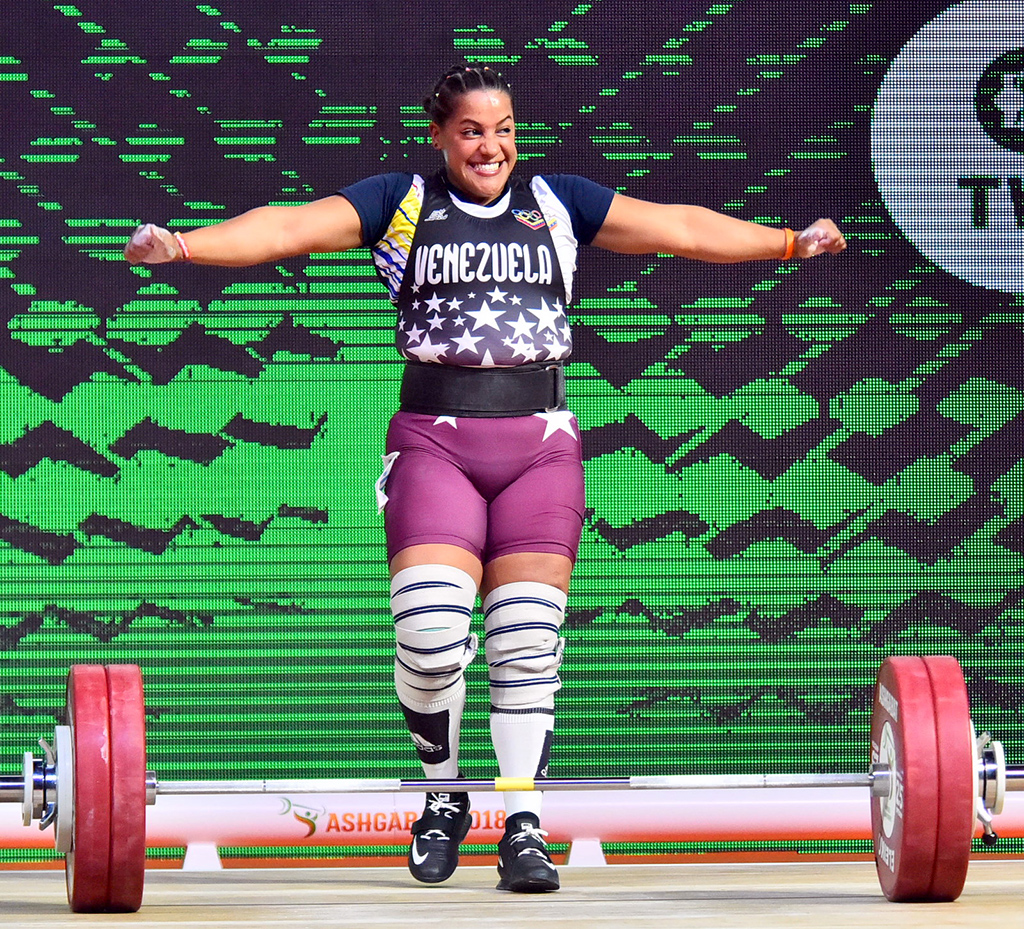 Spanish weightlifter Lidia Valentin Perez is two times world champion 