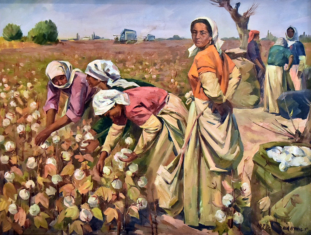 Türkmen žiwopisçileriniň eserlerinde hasyl baýramynyň waspy