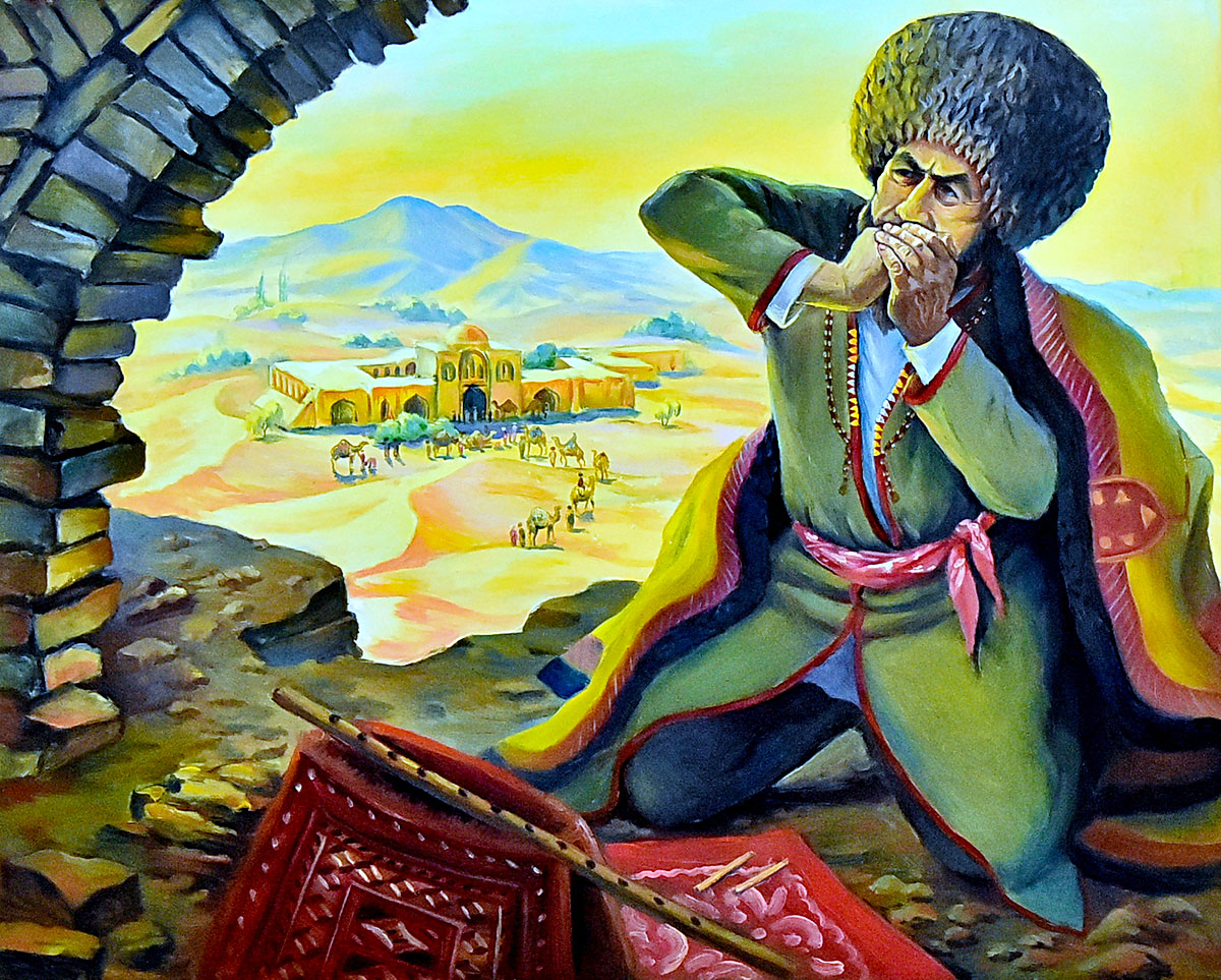 Türkmen žiwopisçileriniň suratlarynda - taryh we däpler