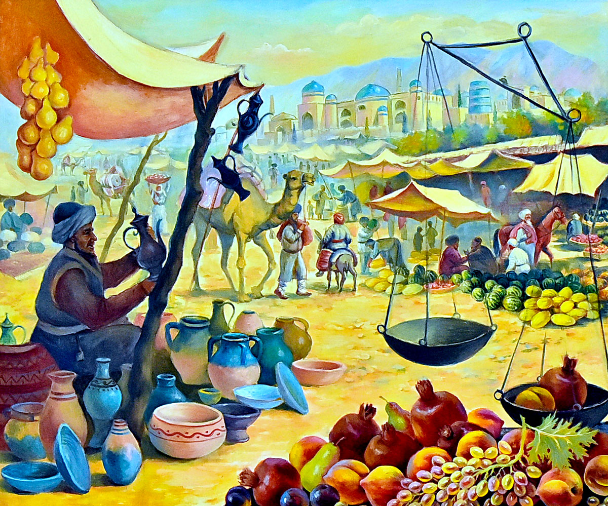 Türkmen žiwopisçileriniň suratlarynda - taryh we däpler