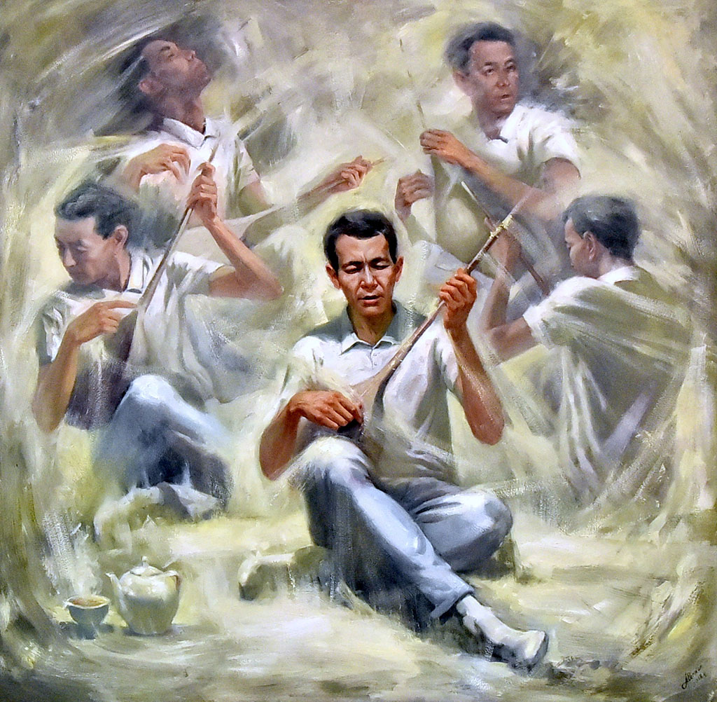 Çeperçilik akademiýasynyň talyplarynyň iň gowy işleri sergi-bäsleşikde görkezildi