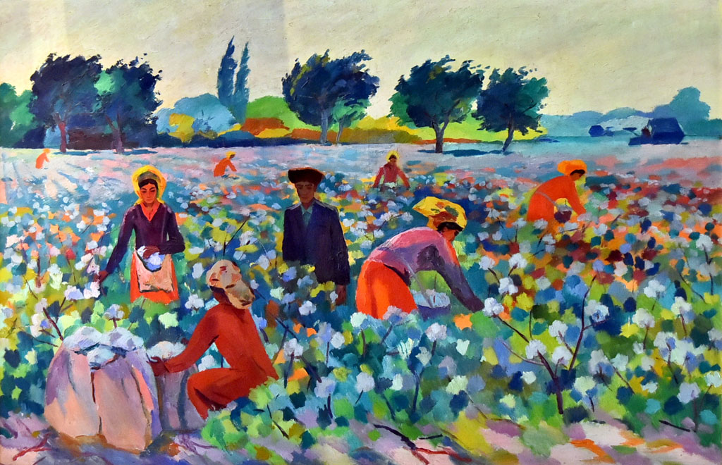 Türkmen restawratorlary nakgaşlaryň işlerini dikeltdiler