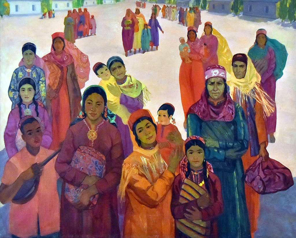 Türkmen restawratorlary nakgaşlaryň işlerini dikeltdiler