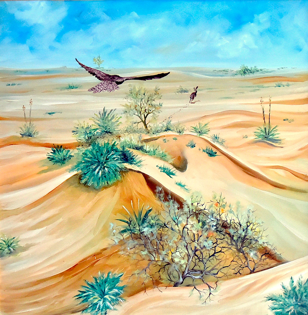 Žiwopis eserlerinde Watan rowaçlygy wasp edilýär