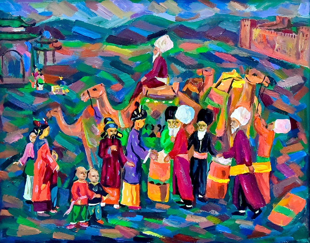 Žiwopis eserlerinde Watan rowaçlygy wasp edilýär