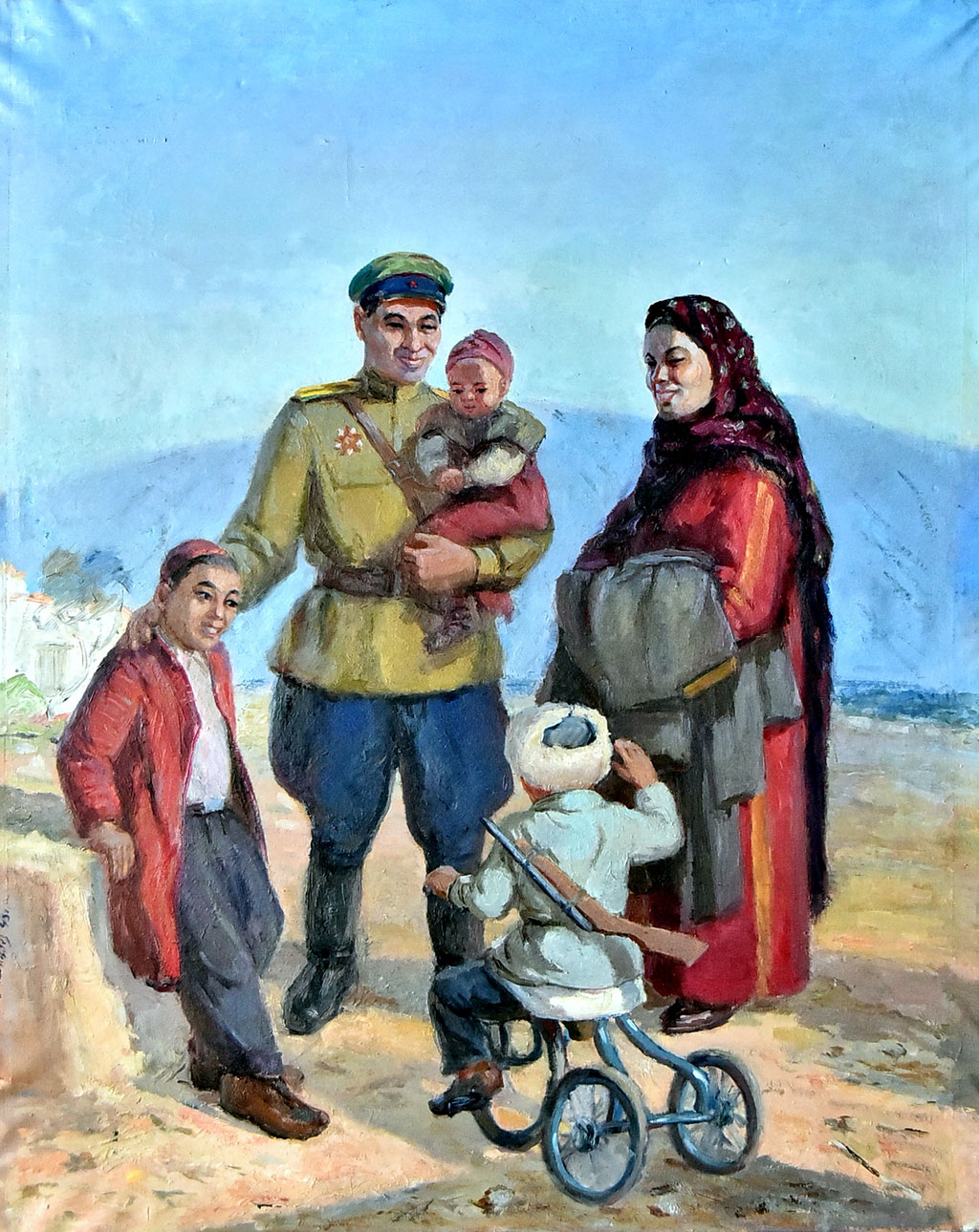 Защитникам Отечества посвящены работы известных туркменских художников 