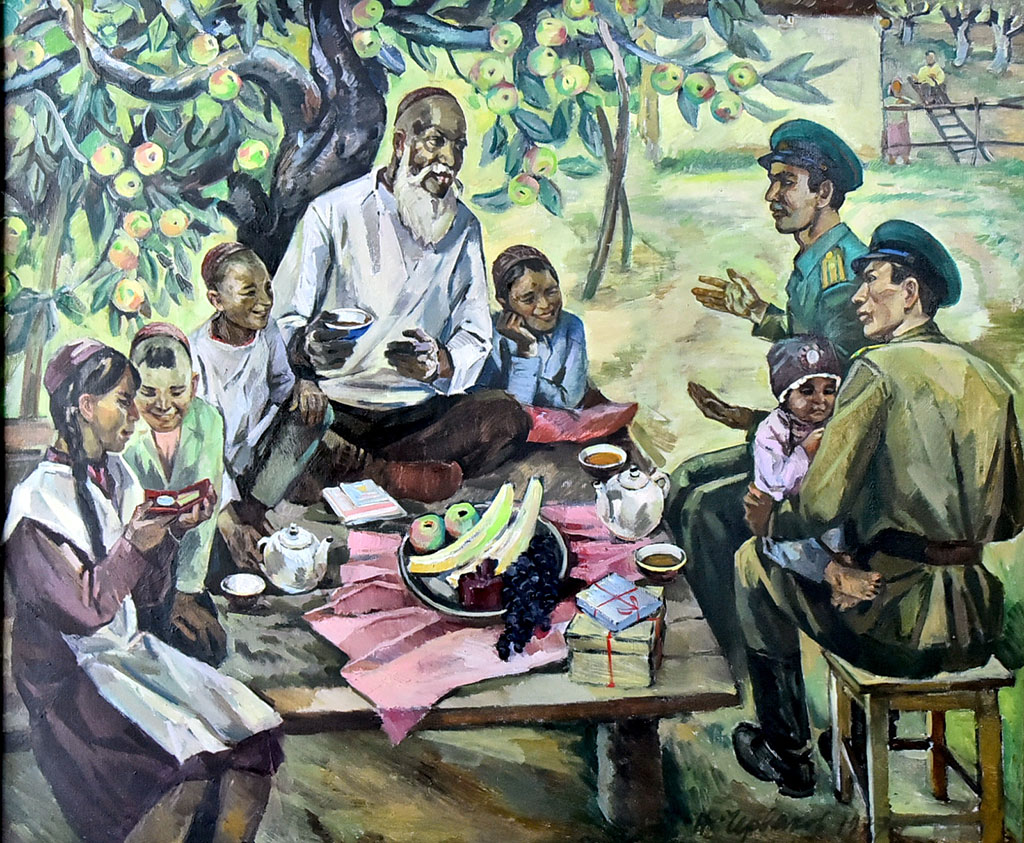 Tanymal türkmen nakgaşlarynyň Watan goragçylaryna bagyşlanan işleri