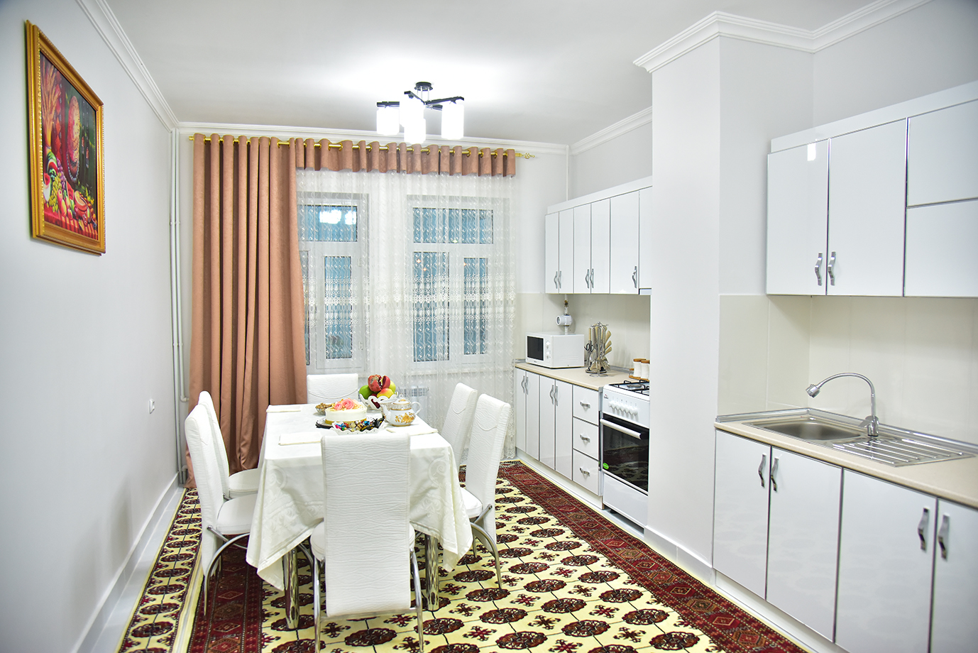 Lebap welaýat  polisiýa müdirliginiň işgärleriniň maşgalalary  täze jaýlara göçüp bardylar