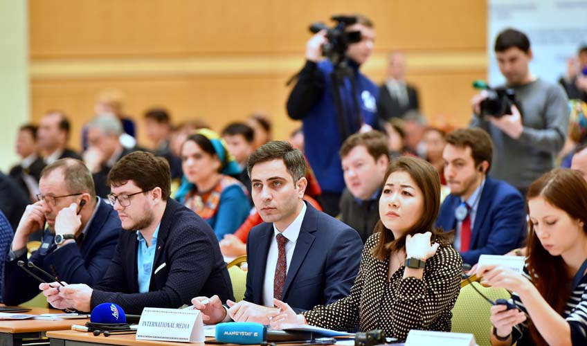 Состоялся международный медиафорум, посвященный первому Каспийскому экономическому форуму 