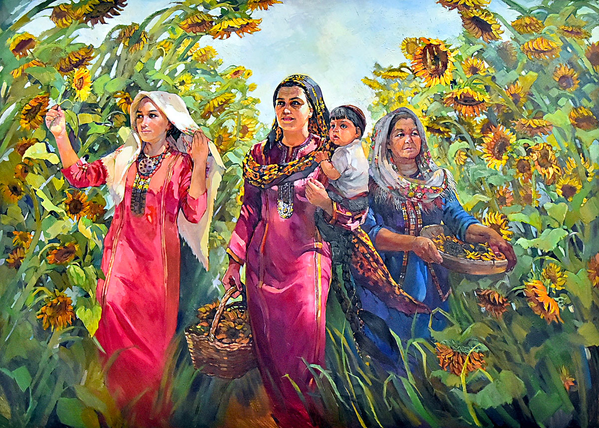 Туркменские художницы представили свои лучшие работы 