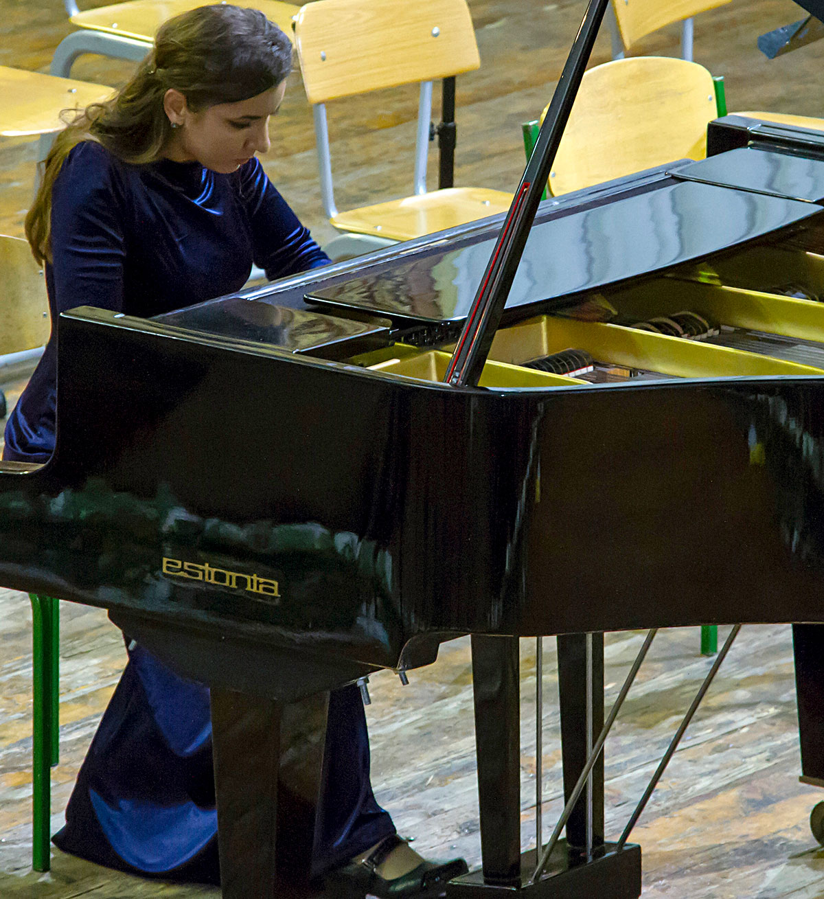 Konserwatorýanyň Uly zalynda saz barokkosy eýýamynyň ussatlarynyň eserleri ýerine ýetirildi