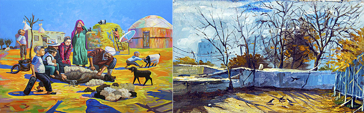 Ашхабадцы познакомились с творчеством молодого поколения мургабской живописной школы 