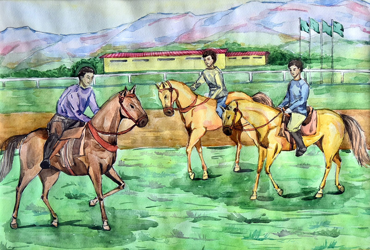 Bäşim Nuraly adyndaky çeperçilik mekdebiniň uçurymlarynyň işleriniň sergisi açyldy