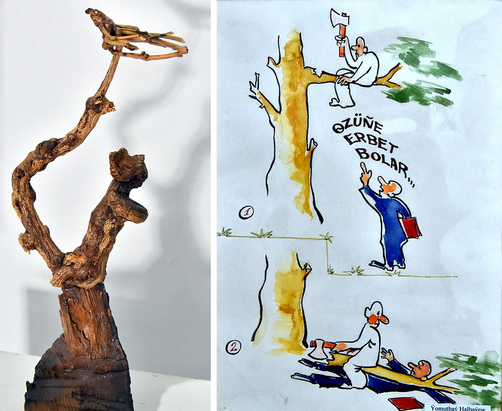 Выставка работ дашогузских художников: корни творчества 