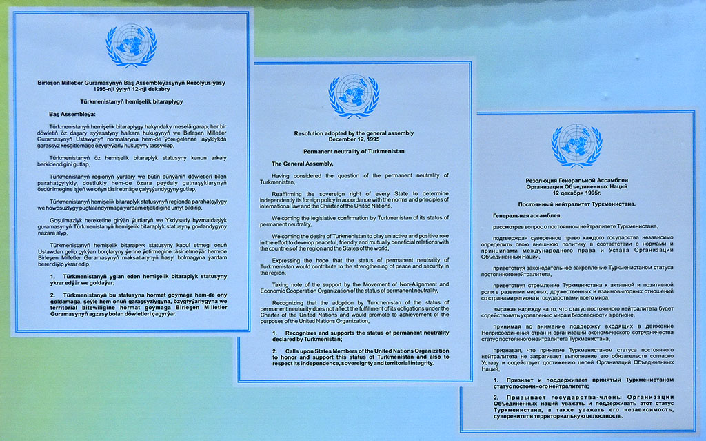 Halkara  Bitaraplyk gününe çeper bagyşlanma