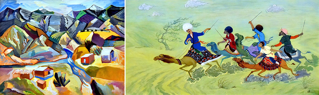 Посетители Выставочного центра знакомятся с лучшими живописными полотнами 2019 года 