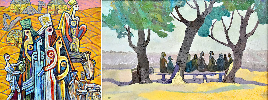 Посетители Выставочного центра знакомятся с лучшими живописными полотнами 2019 года 