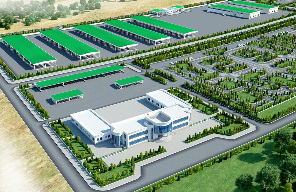 Paýtagtymyzyň demirgazygynda döwrebap awtoklaster kemala gelýär