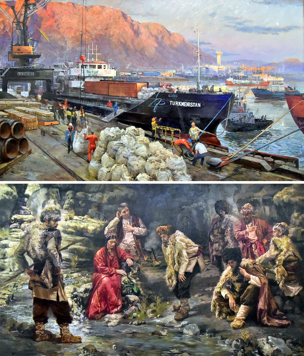 Çeperçilik akademiýasynda 2019-njy ýylyň iň güýçli işleriniň sergisi guraldy