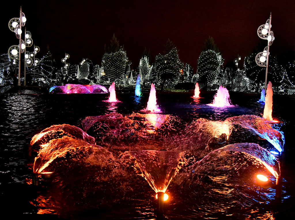 Square in front of Älem Cultural and Entertainment Centre is a main place of New Year celebrations