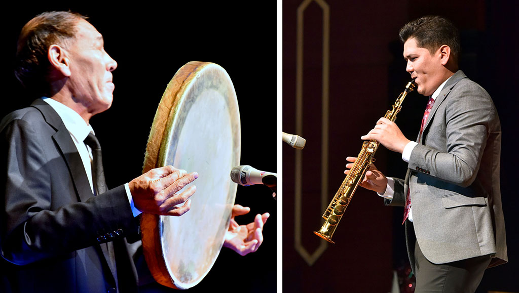 Täze ýyl jaz sazlary: Röwşen Nepesowyň ýolbaşçylygyndaky orkestr saz muşdaklaryna meşhur aýdym-sazlary we täze sazlaryň üçüsini peşgeş etdi