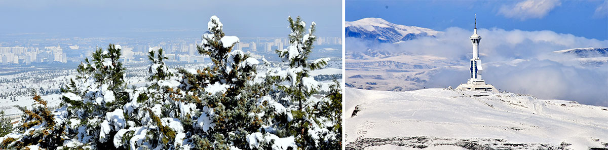Asma ýolda gyş şalygyna gezelenç