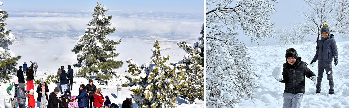 Asma ýolda gyş şalygyna gezelenç