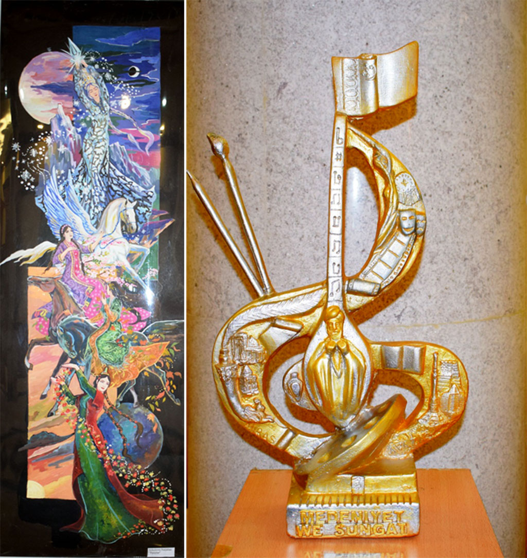 В Дашогузе открылась художественная экспозиция, посвящённая женщинам 