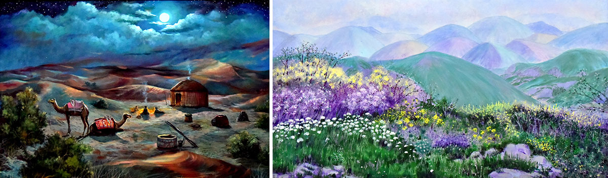 Baýramçylyk sergisindäki suratlarda - bahar şahyranalygynyň waspy