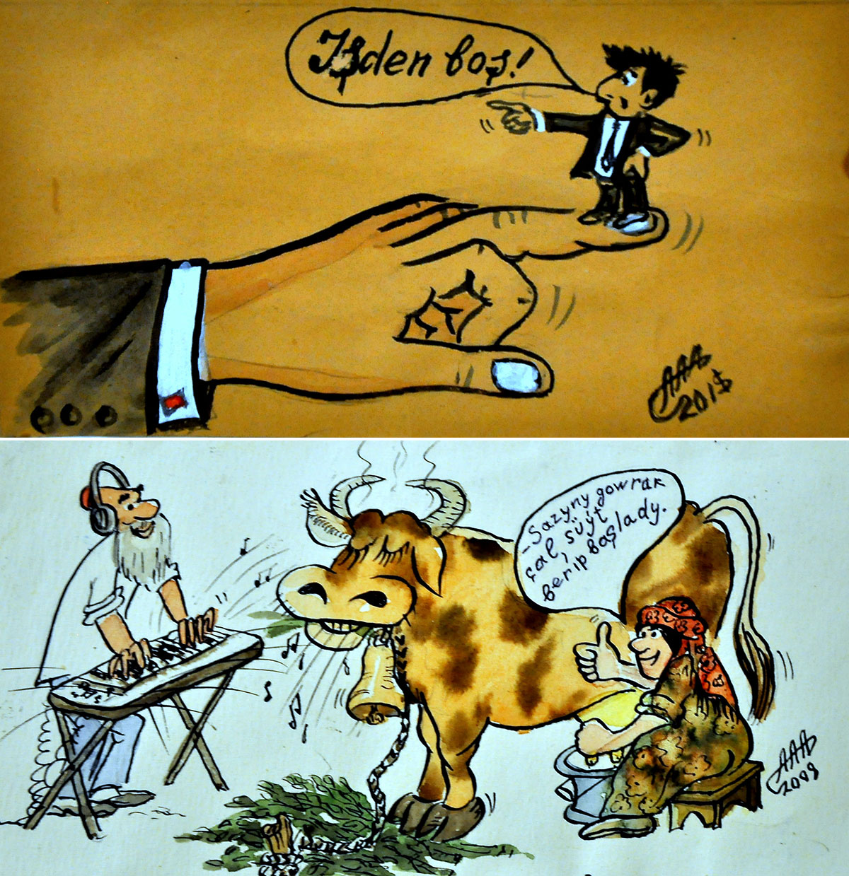 Atajan Aşyrowyň 80 ýaşynyň dolmagy mynasybetli sergi: şatlyk paýlaýan nakgaş