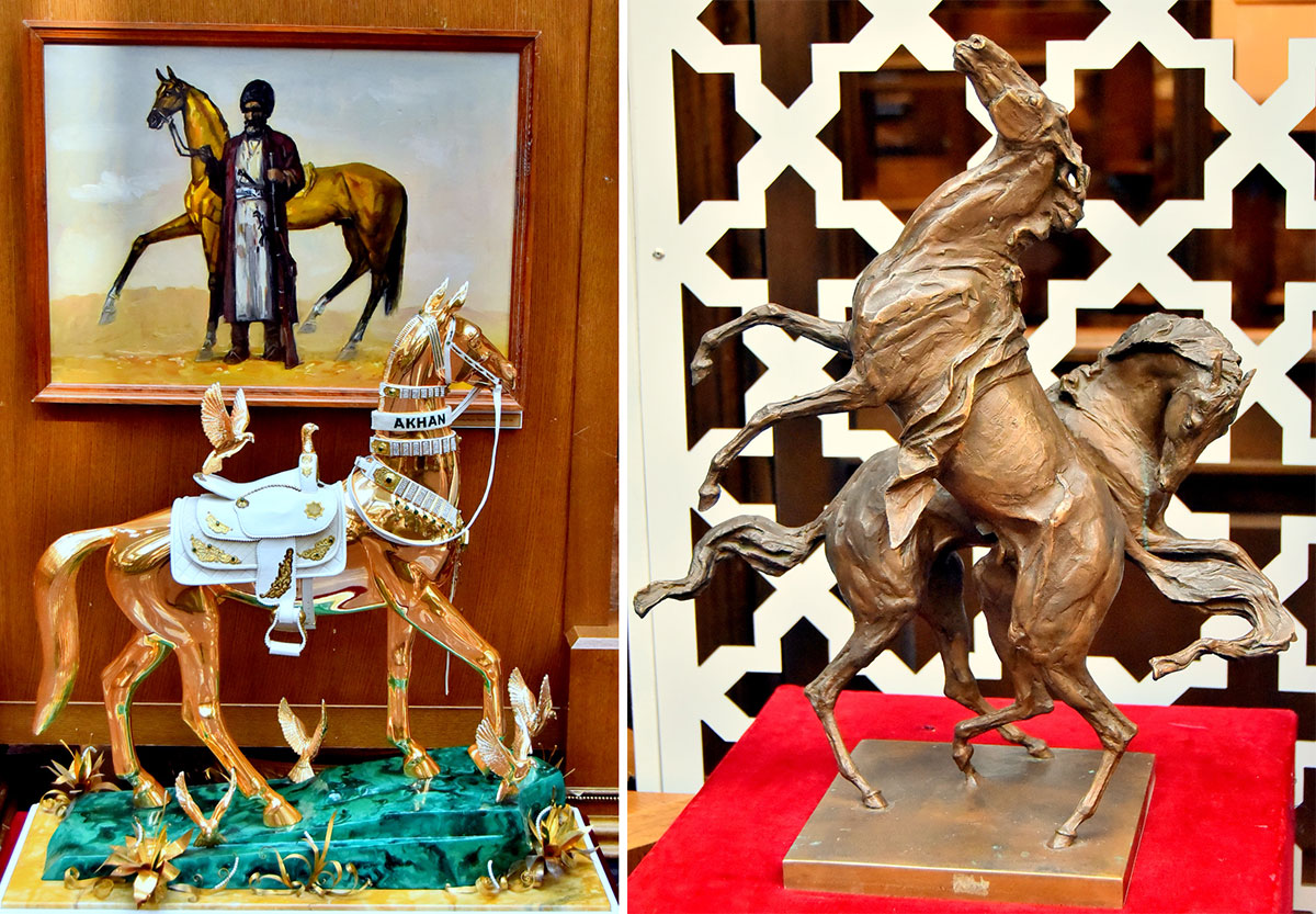 В Государственном музее развернута экспозиция, посвящённая Национальному празднику туркменского скакуна 