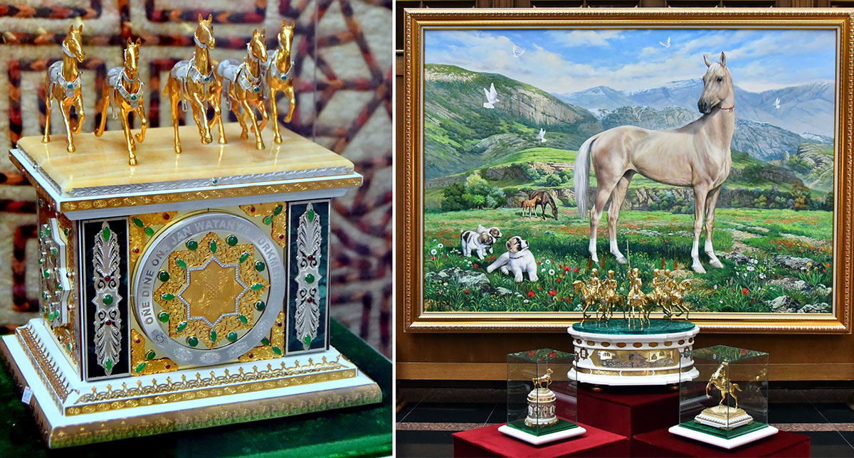 В Государственном музее развернута экспозиция, посвящённая Национальному празднику туркменского скакуна 