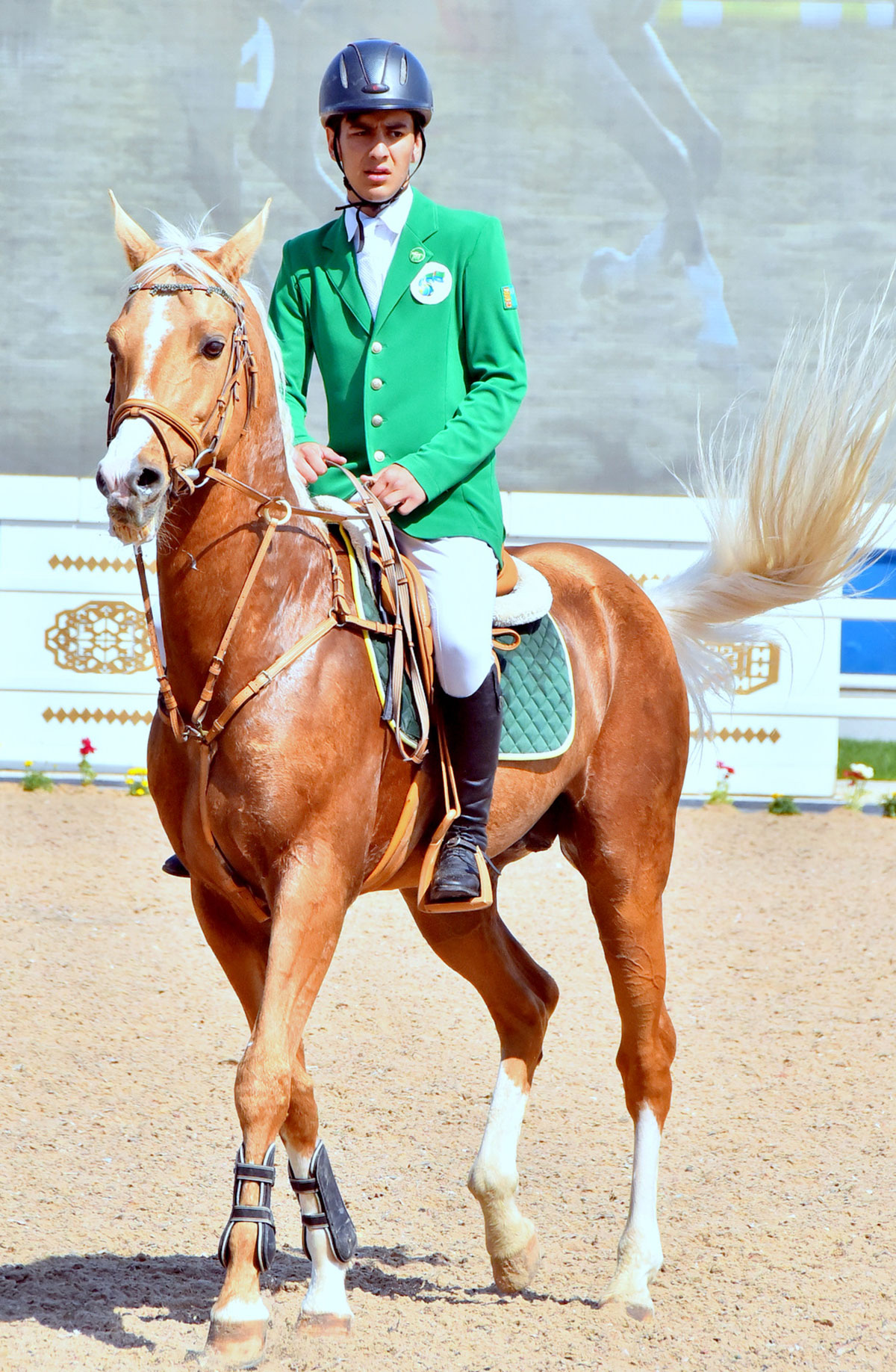 Show jumping competition is held in the capital equestrian complex