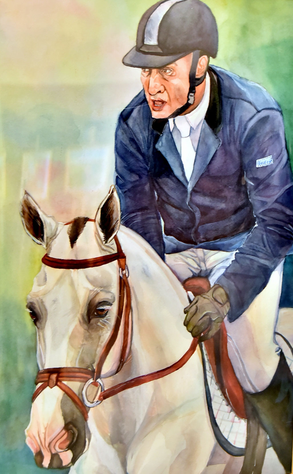 Ýörelgeler  dowamy: ýaşajyk nakgaşlar ahal-teke bedewlerine bagşlanan  işlerini görkezdiler