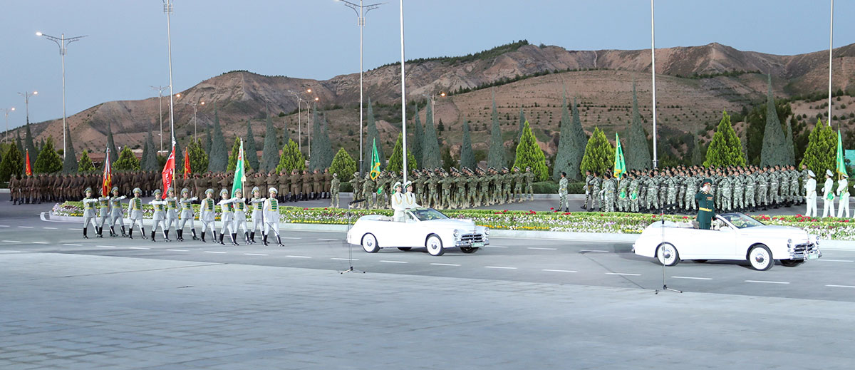 Events of occasion of the Great Victory: Combat flag of war time, military parade and march of immortal regiment