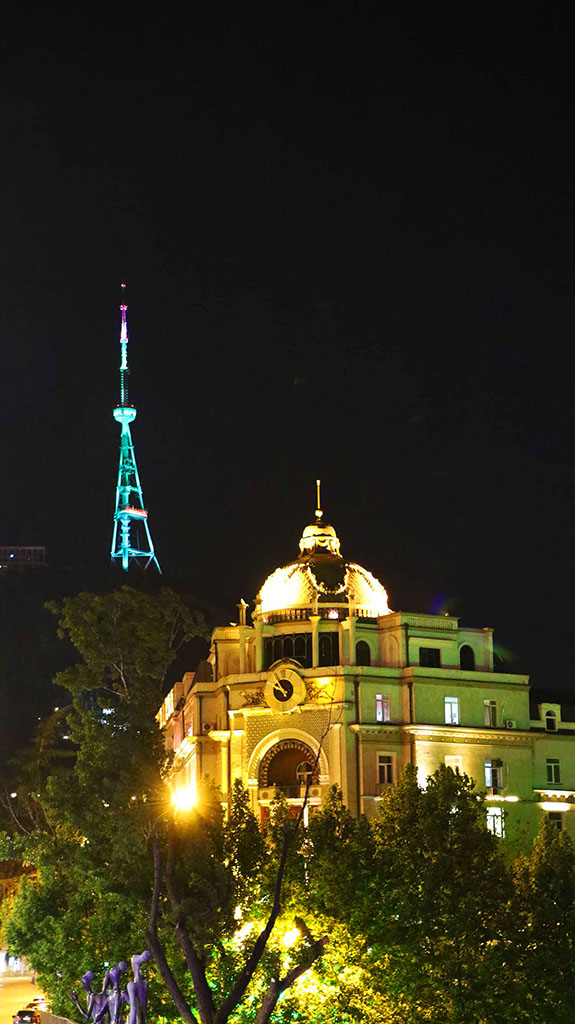Tbilisi TV tower to be lit in colours of Turkmen flag for two days