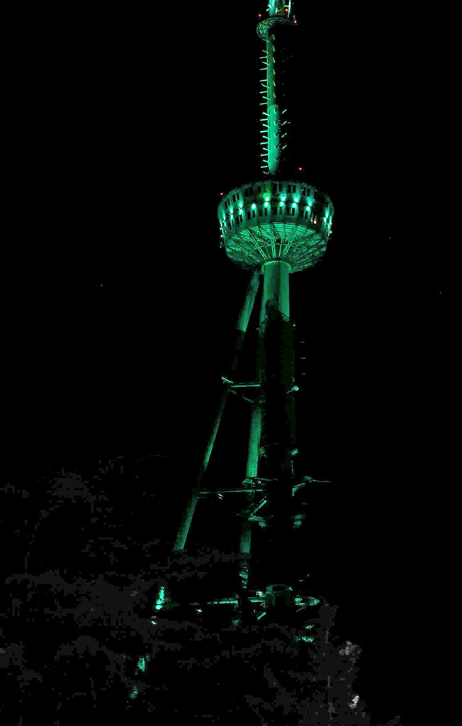 Tbilisi TV tower to be lit in colours of Turkmen flag for two days