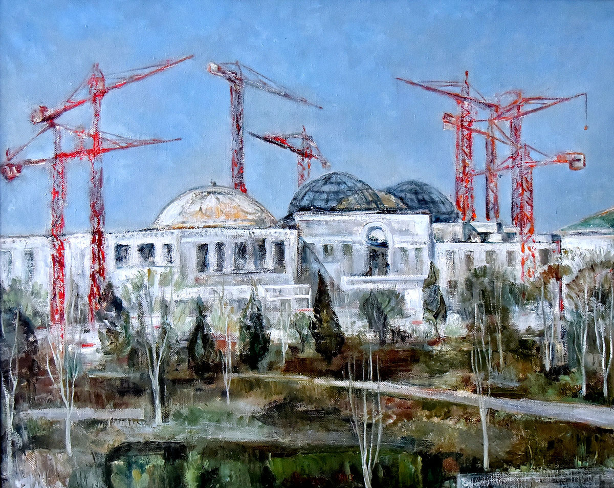 Türkmen paýtagtynyň žiwopis eserlerindäki waspy