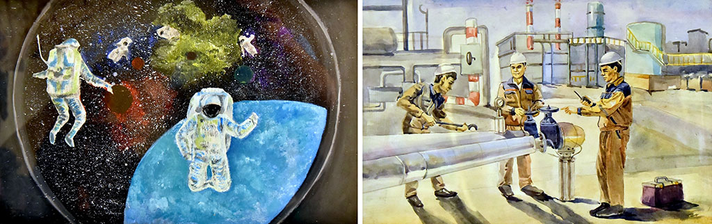 Çeperçilik mekdepleriniň okuwçylarynyň döredijiliginde paýtagtymyzyň waspy 