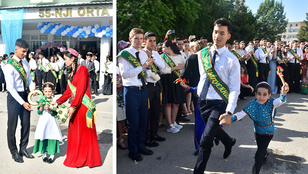 Türkmenistanyň mekdeplerinde «Soňky jaň» dabaralary geçirildi 