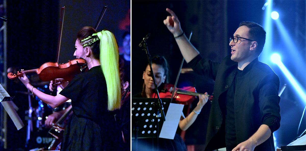 Tahyr Ataýewiň  orkestri rok sazlaryny ýerine  ýetirdi