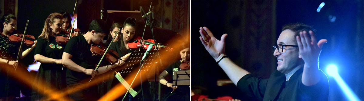 Tahyr Ataýewiň  orkestri rok sazlaryny ýerine  ýetirdi