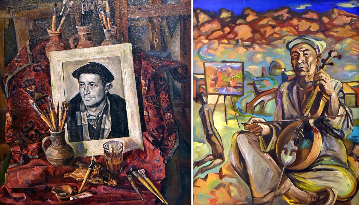 Nakgaşlaryň medeniýet we sungat işgärlerine bagyşlanan žiwopis işleri