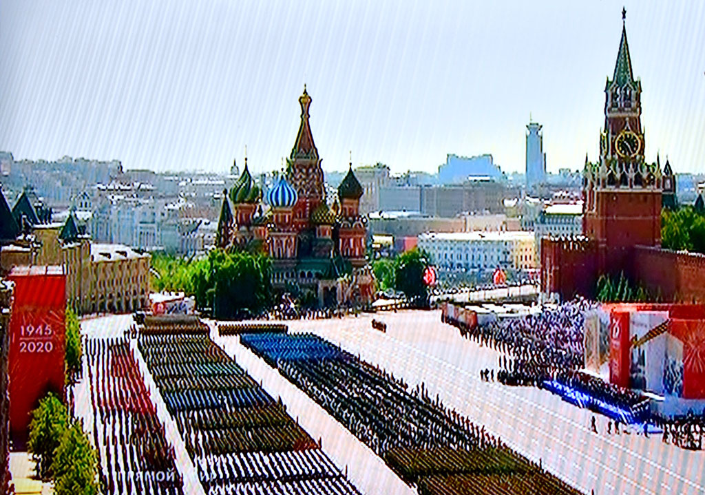 Turkmen soldiers participates in the Victory Parade in Moscow
